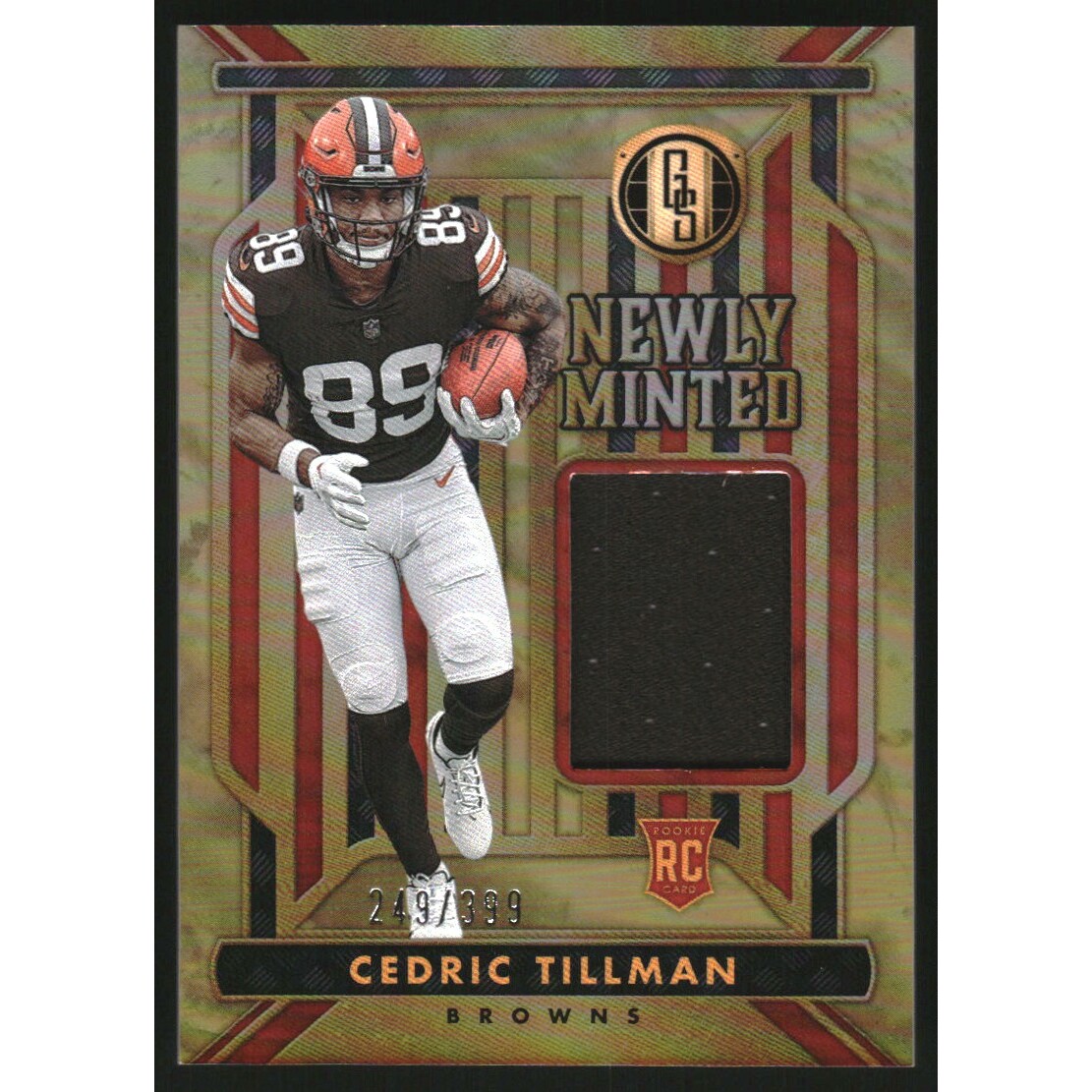 2023 Panini Gold Standard Newly Minted Memorabilia #4 Cedric Tillman 2023 Panini Gold Standard Newly Minted Memorabilia #4 Cedric Tillman