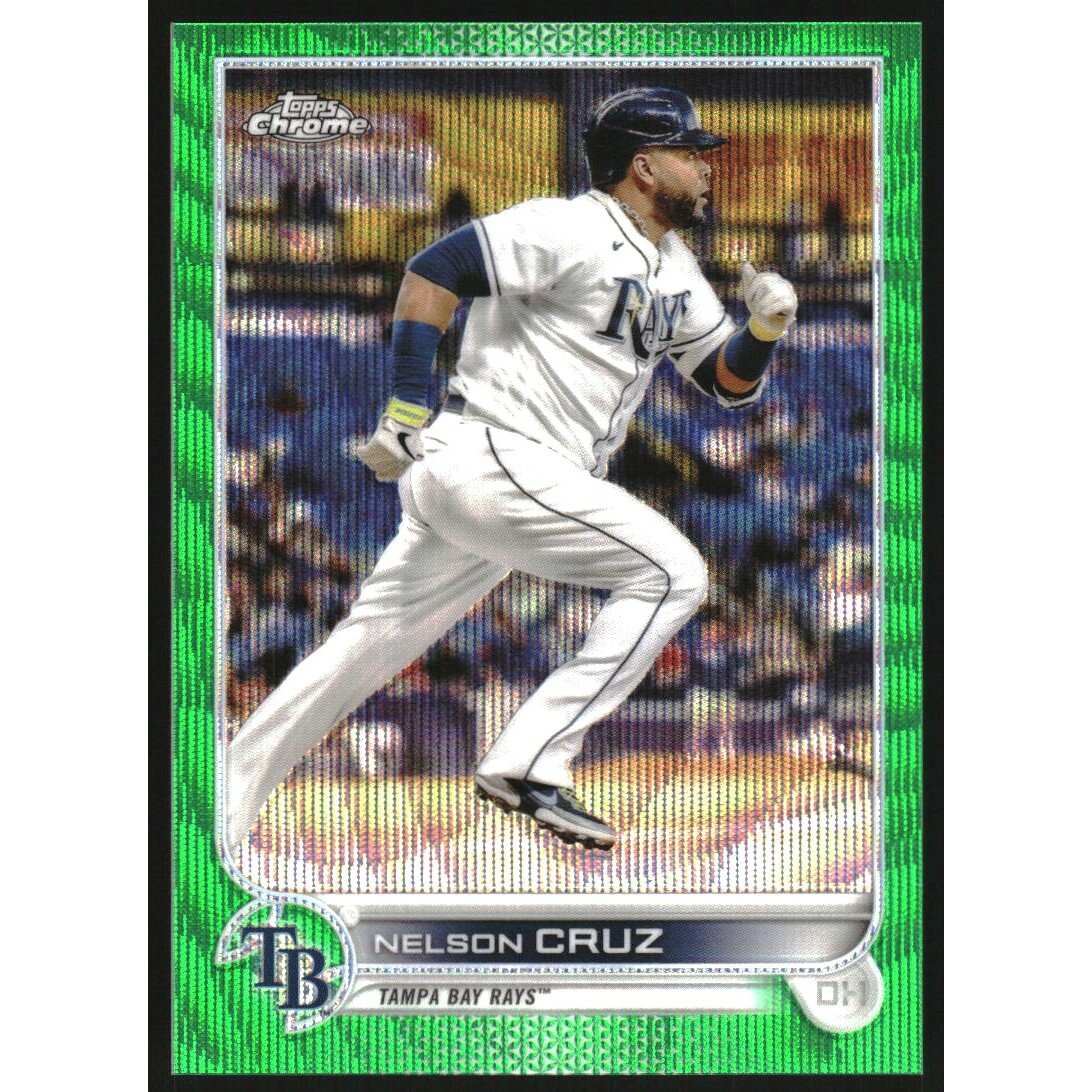 2022 Topps Chrome Green Wave Refractors #71 Nelson Cruz