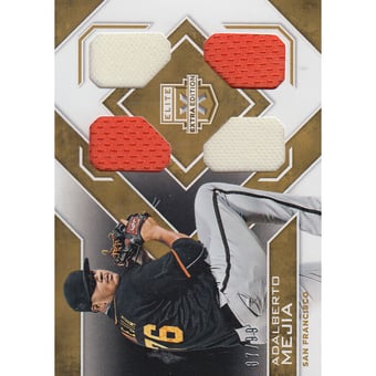 2016 Elite Extra Edition Quad Materials Holo Gold #10 Adalberto Mejia/99