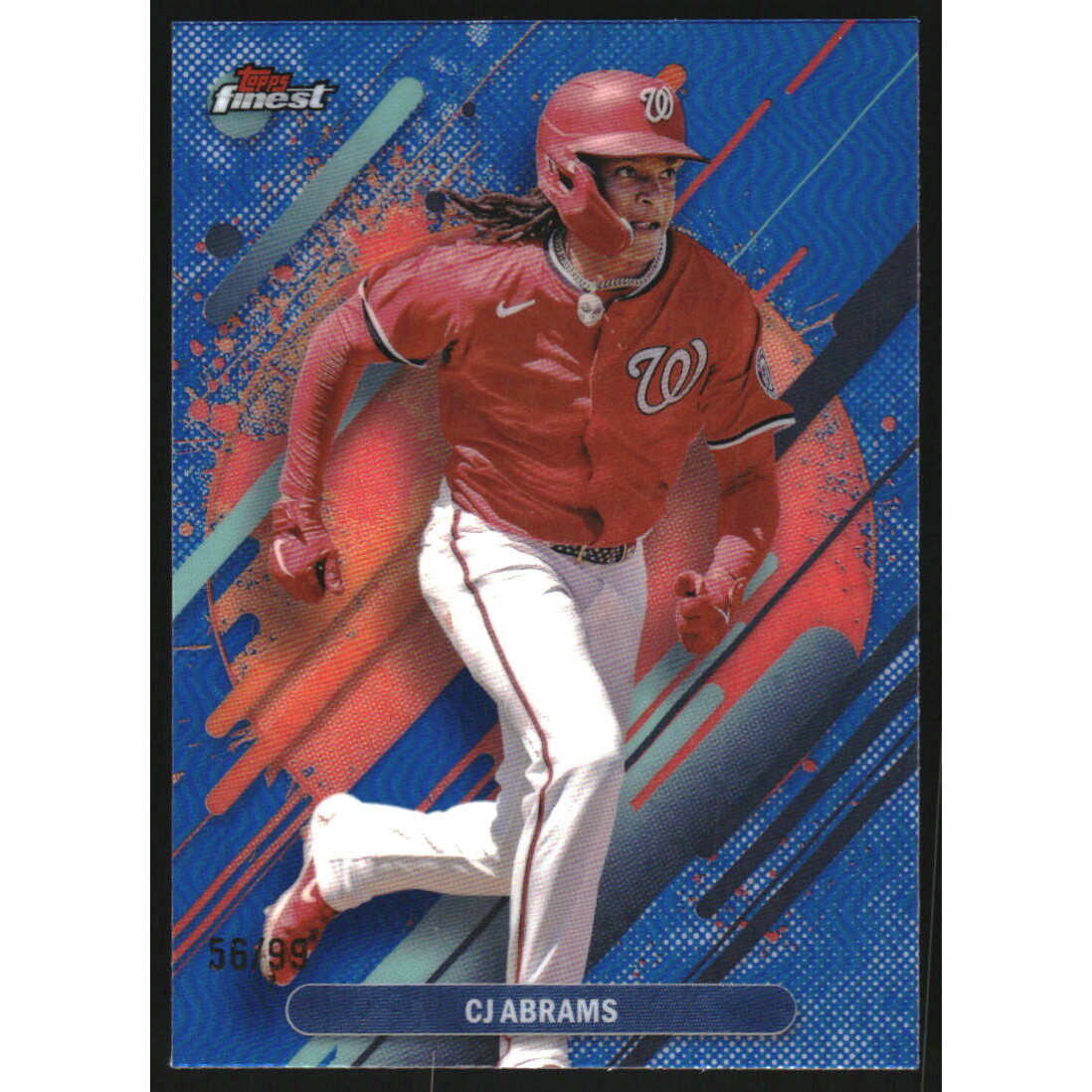 2025 Finest Blue Refractors #292 CJ Abrams
