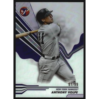2024 Topps Pristine Purple Refractors #189 Anthony Volpe