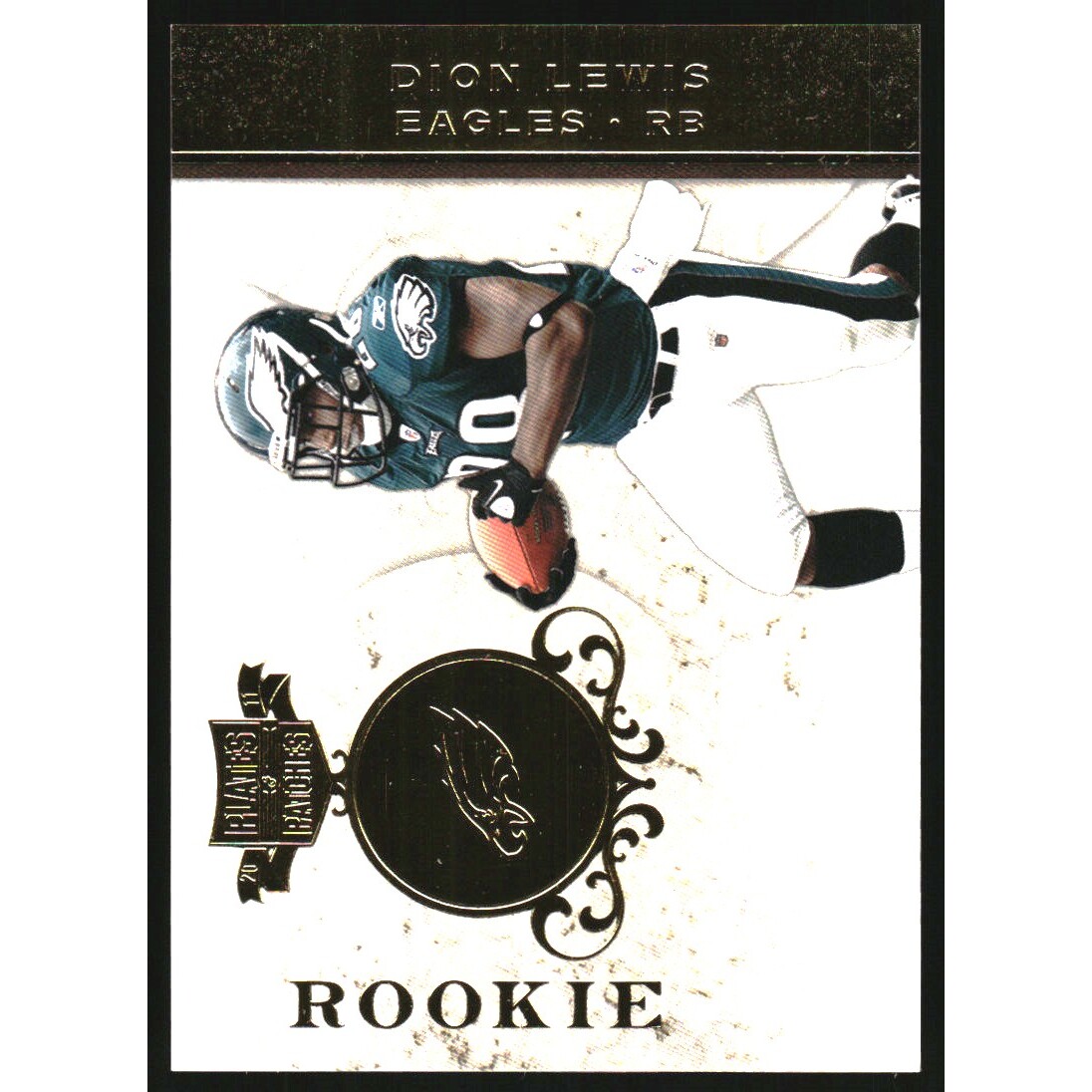 2011 Panini Plates and Patches Gold #128 Dion Lewis. rookie card picture