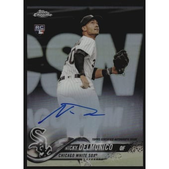 2018 Topps Chrome Rookie Autographs Refractors #RAND Nicky Delmonico