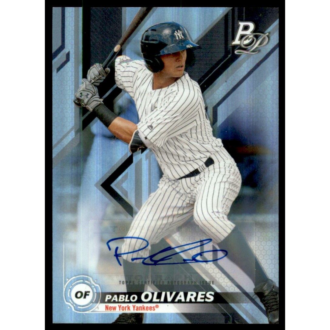 2019 Bowman Platinum Top Prospect Autographs #TOP38 Pablo Olivares