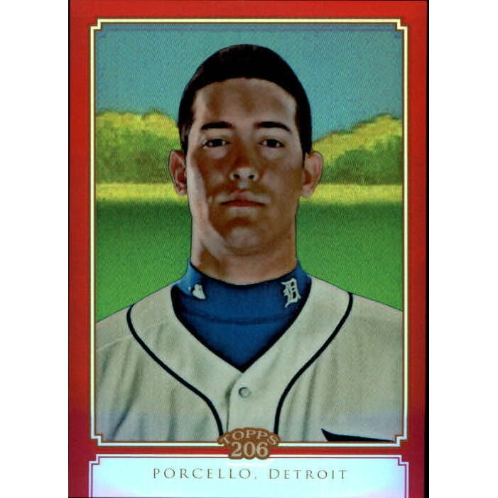 2010 Topps Chrome 206 Chrome Red Refractors #TC41 Rick Porcello
