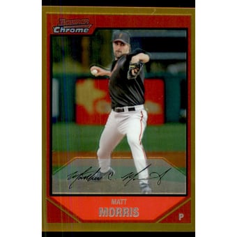 2007 Bowman Chrome Gold Refractors #171 Matt Morris