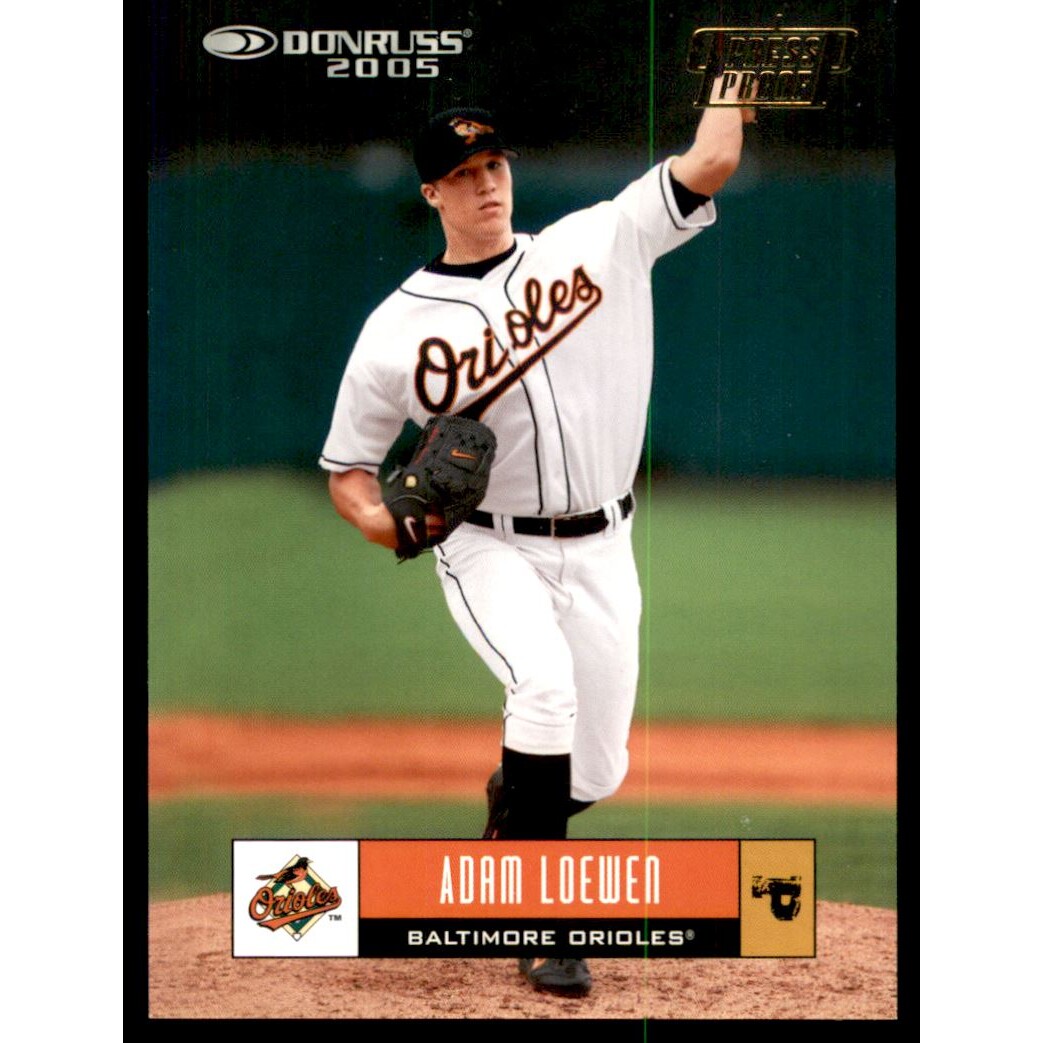 2005 Donruss Press Proofs Gold #104 Adam Loewen. rookie card picture