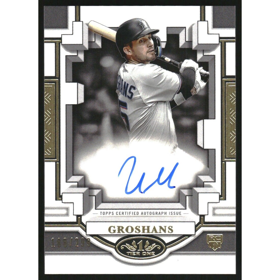 2023 Topps Tier One Break Out Autographs #BOAJG Jordan Groshans/299. rookie card picture