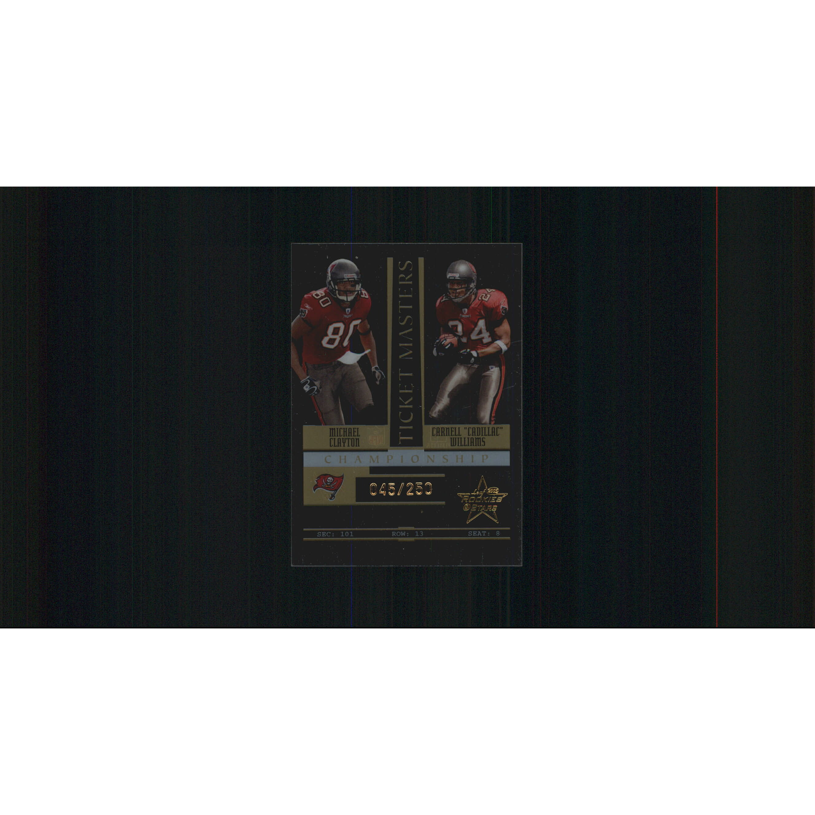2005 Leaf Rookies and Stars Ticket Masters Gold Championship #TM25 Micheal Clayton/Cadillac Williams
