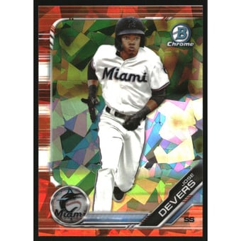 2019 Bowman Chrome Draft Sapphire Orange #BDC154 Jose Devers