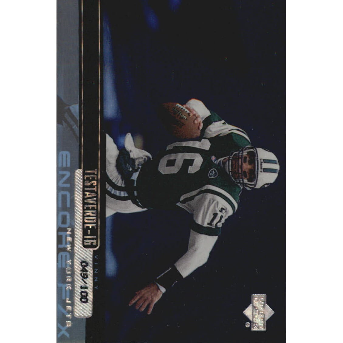 1999 Upper Deck Encore F/X #117 Vinny Testaverde. rookie card picture