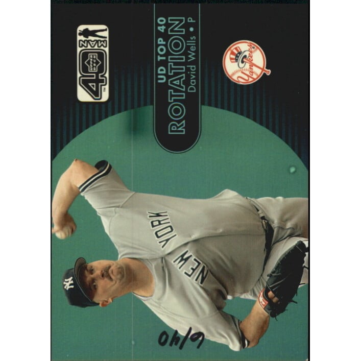 2002 Upper Deck 40-Man Electric Rainbow #1170 David Wells RT