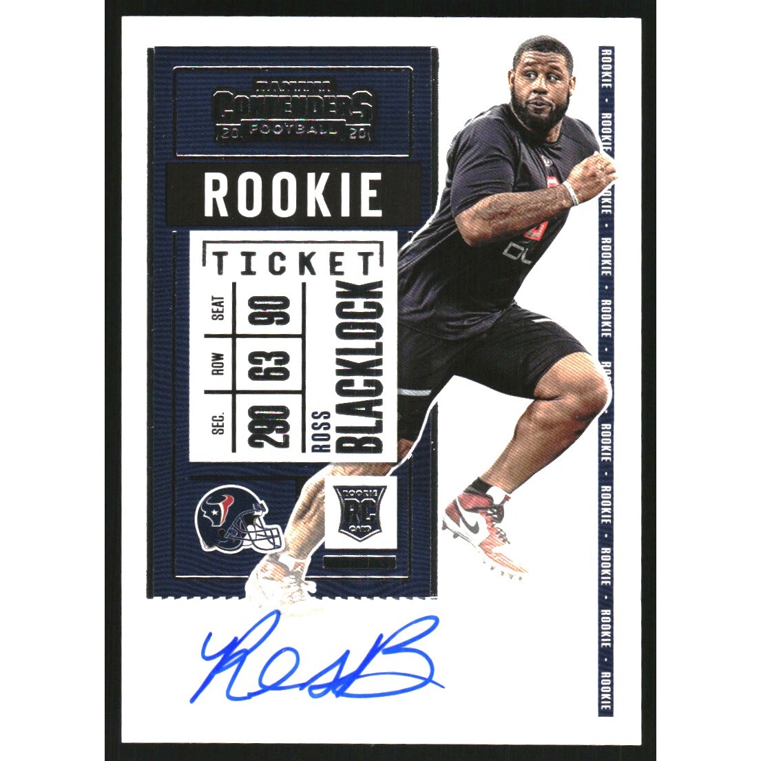2020 Panini Contenders #165B Ross Blacklock AU SP