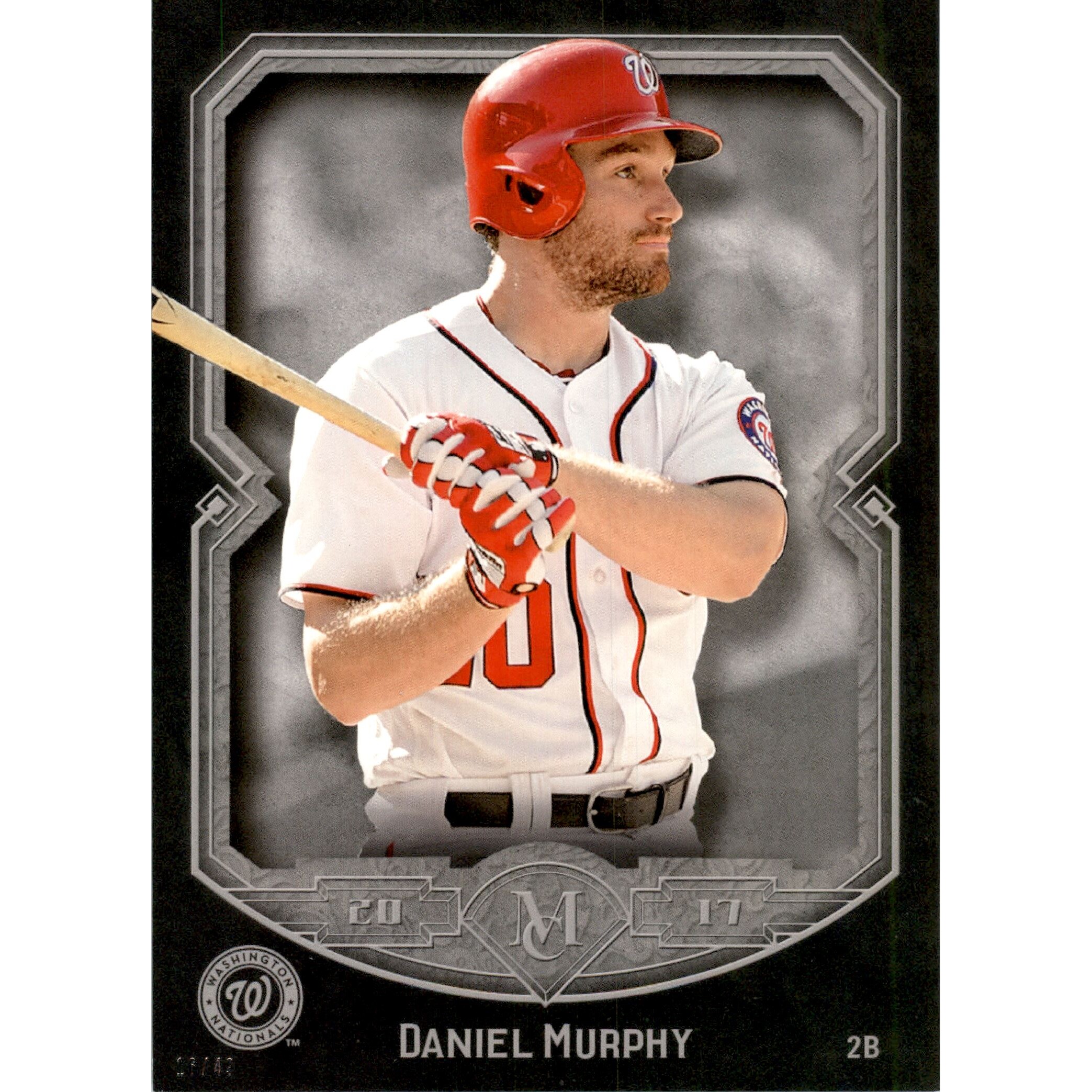 2017 Topps Museum Collection 5x7 #60 Daniel Murphy. rookie card picture