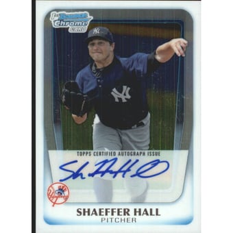 2011 Bowman Chrome Prospect Autographs #BCP169 Shaeffer Hall