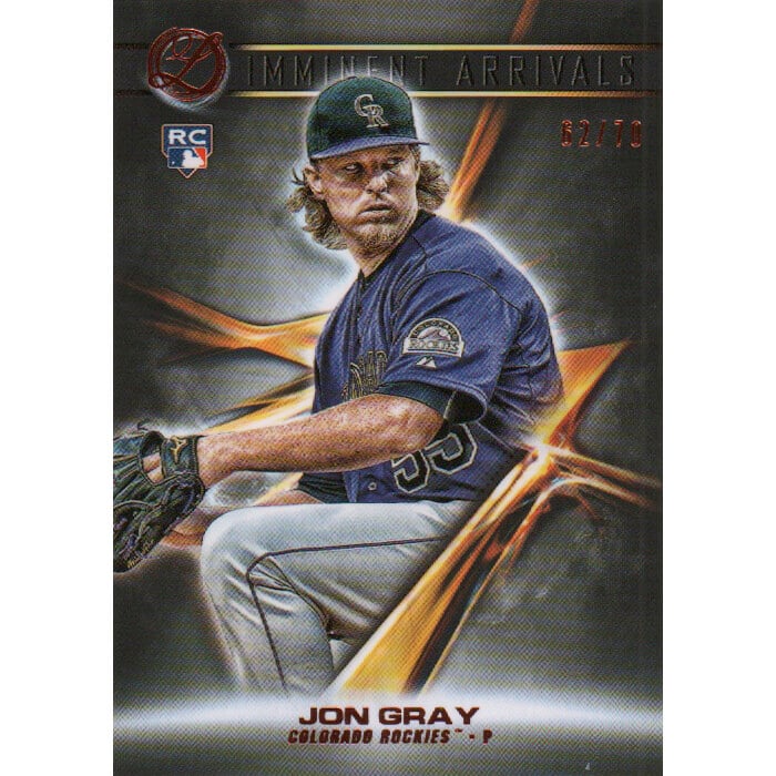 2016 Topps Legacies of Baseball Imminent Arrivals #IAJG Jon Gray. rookie card picture
