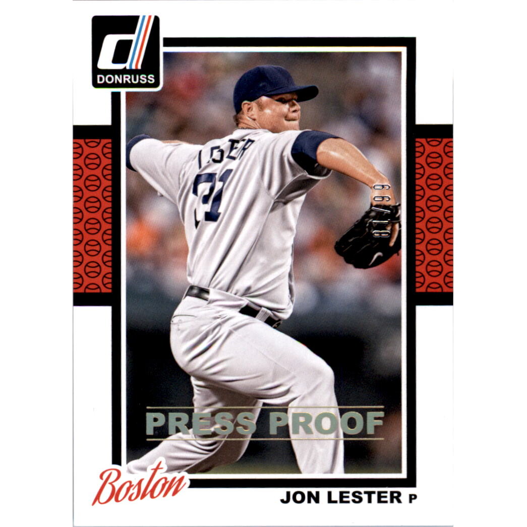 2014 Donruss Press Proofs Gold #120 Jon Lester. rookie card picture
