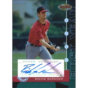 2005 Bowman's Best Green #128 Richie Gardner FY AU