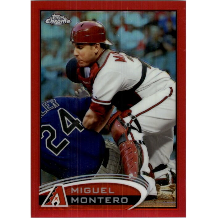 2012 Topps Chrome Red Refractors #111 Miguel Montero. rookie card picture