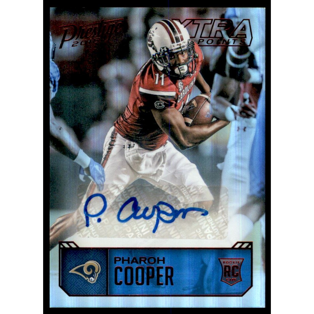2016 Prestige Rookie Autographs Xtra Points Red #76 Pharoh Cooper