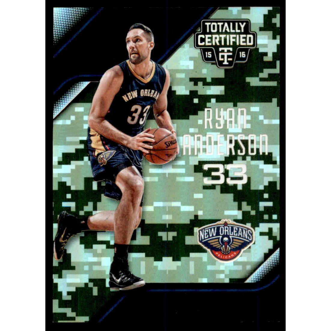 2015-16 Totally Certified Mirror Camo #37 Ryan Anderson