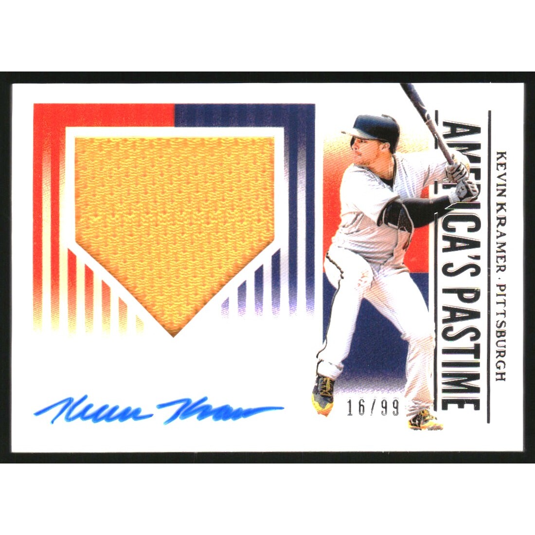 2019 Panini America's Pastime Material Signatures #8 Kevin Kramer