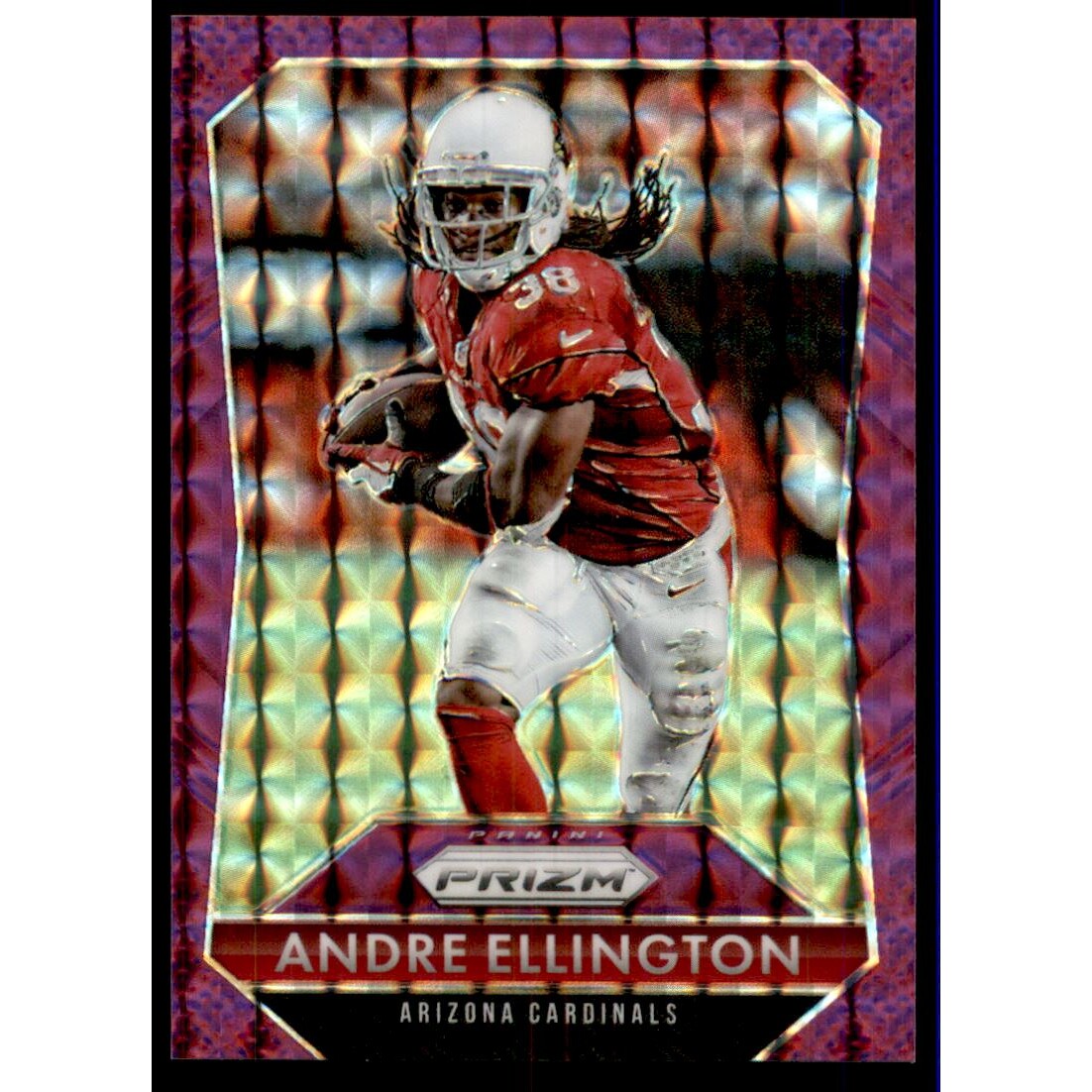 2015 Panini Prizm Prizms Purple Mosaic #199 Andre Ellington. rookie card picture