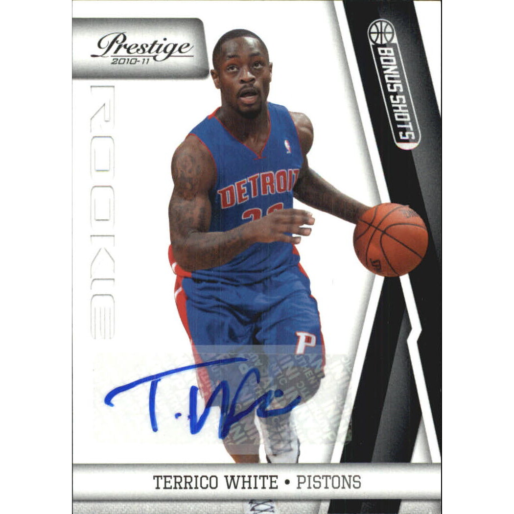 2010-11 Prestige Bonus Shots Black Signatures #186 Terrico White/99