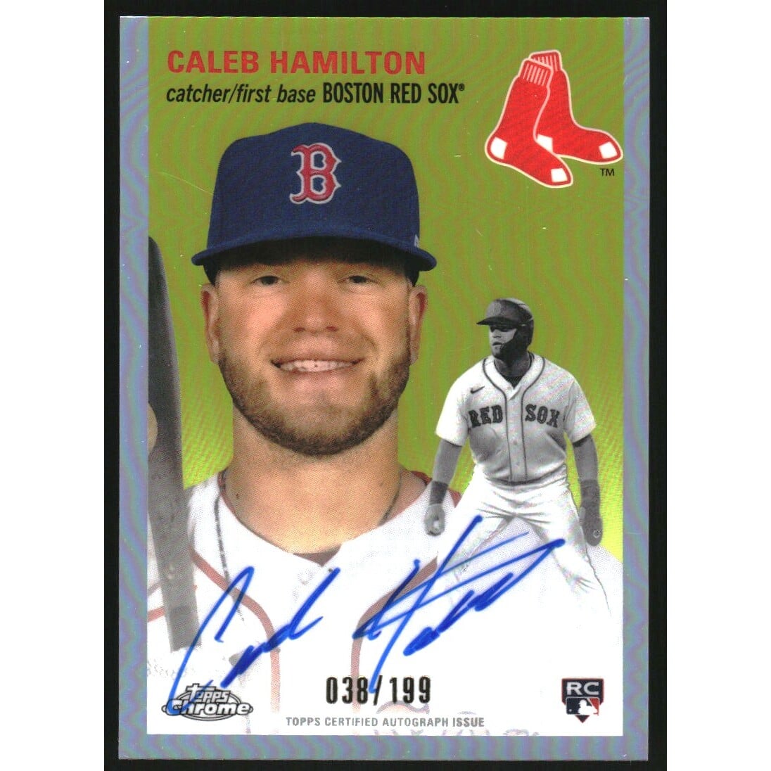 2023 Topps Chrome Platinum Anniversary Autographs Refractors #CPACH Caleb Hamilton