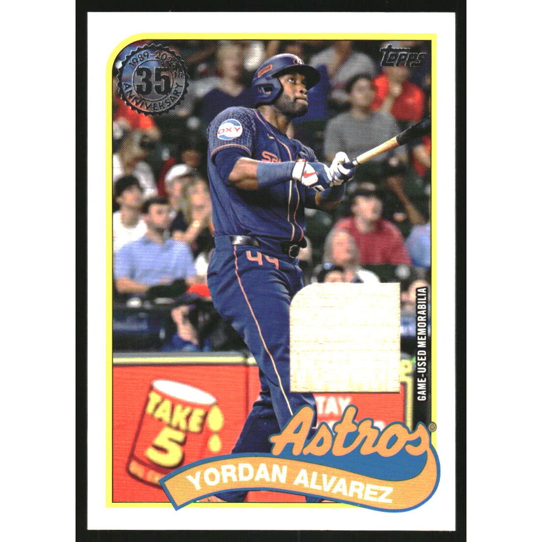 2024 Topps Update '89 Topps Relics #89RUYA Yordan Alvarez