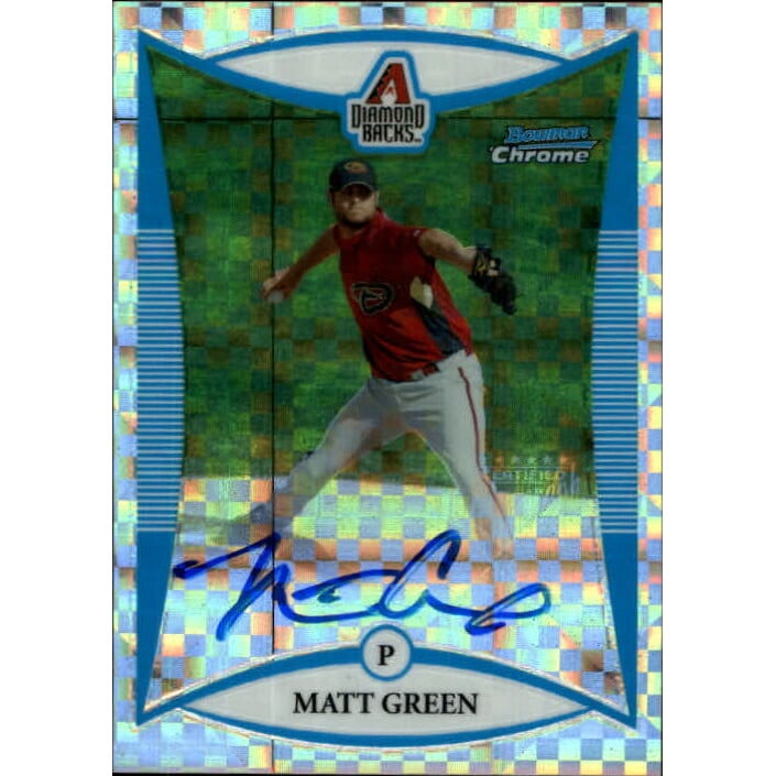 2008 Bowman Chrome Prospects Refractors #BCP266 Matt Green AU