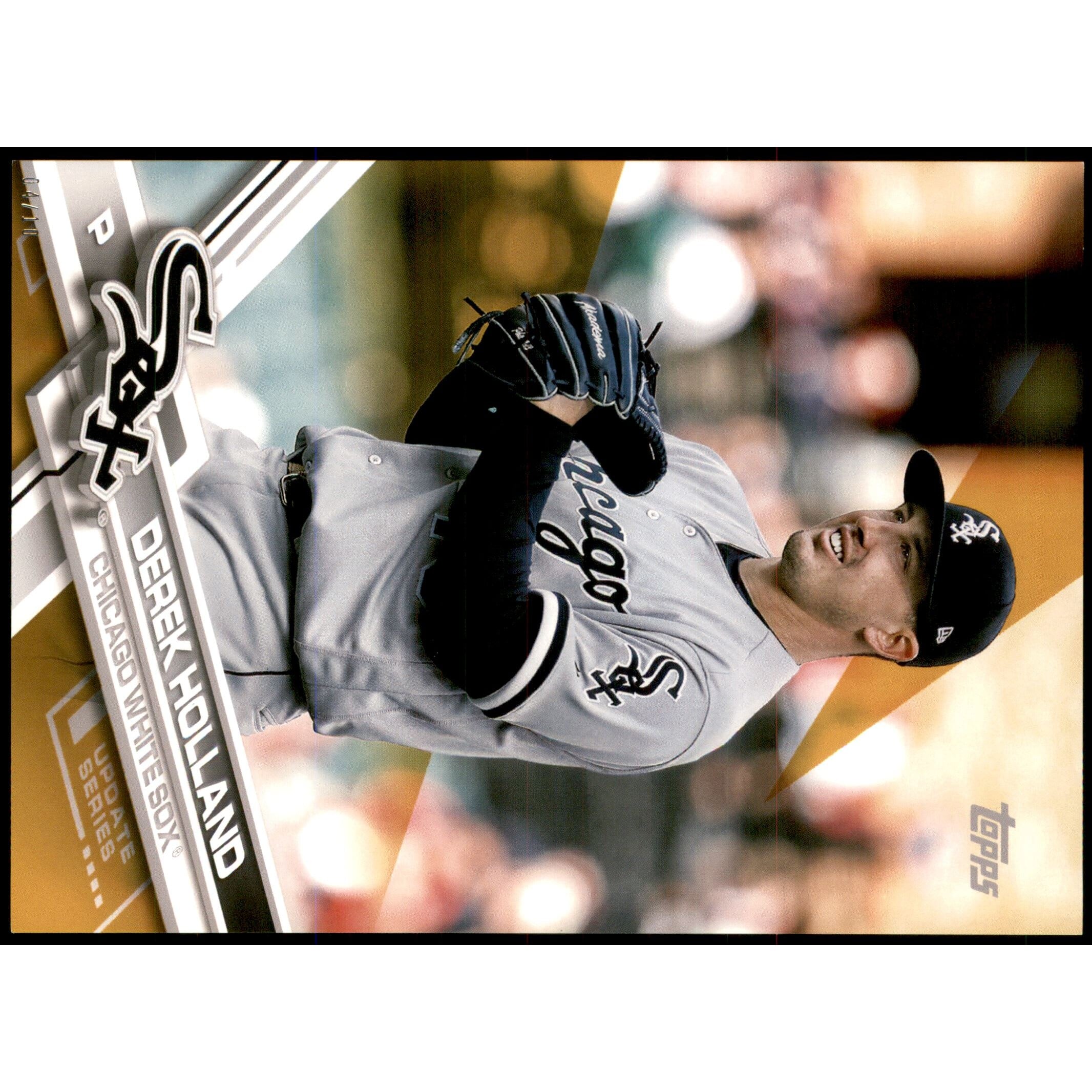 2017 Topps Update 5x7 Gold #US23 Derek Holland. rookie card picture