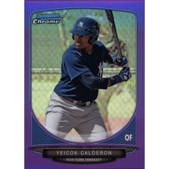2013 Bowman Chrome Prospects Purple Refractors #BCP82 Yeicok Calderon