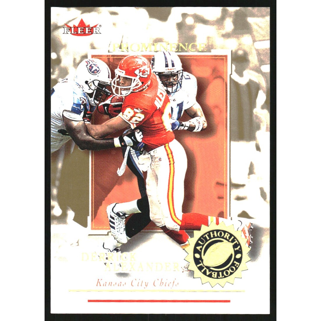 2001 Fleer Authority Prominence 75 #41 Derrick Alexander