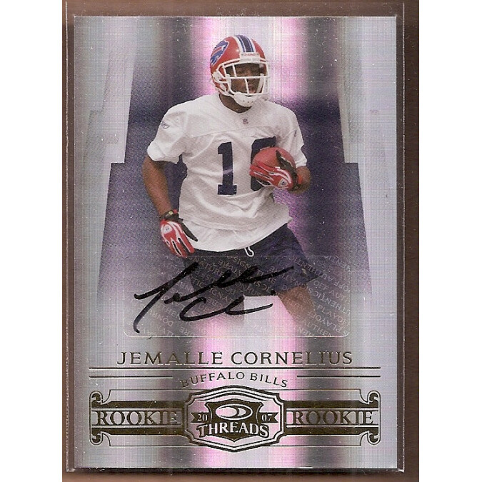 2007 Donruss Threads #244 Jemalle Cornelius AU/581 RC