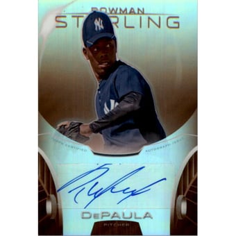 2013 Bowman Sterling Prospect Autographs Orange Refractors #RD Rafael DePaula