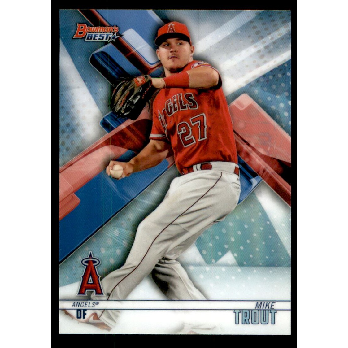 2018 Bowman's Best Refractors #65 Mike Trout