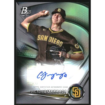 2022 Bowman Platinum Top Prospects Autographs #TOP83 Victor Lizarraga