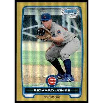2012 Bowman Chrome Prospects Gold Refractors #BCP19 Richard Jones