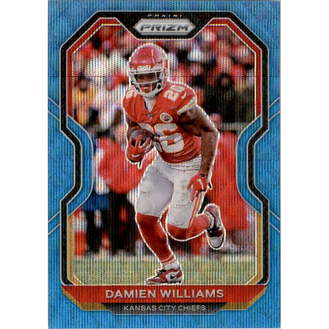 2020 Panini Prizm Prizms Blue Wave #128 Damien Williams