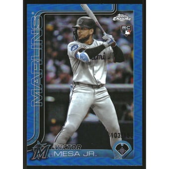 2025 Topps Chrome Update Blue Refractors #USC4 Victor Mesa Jr.