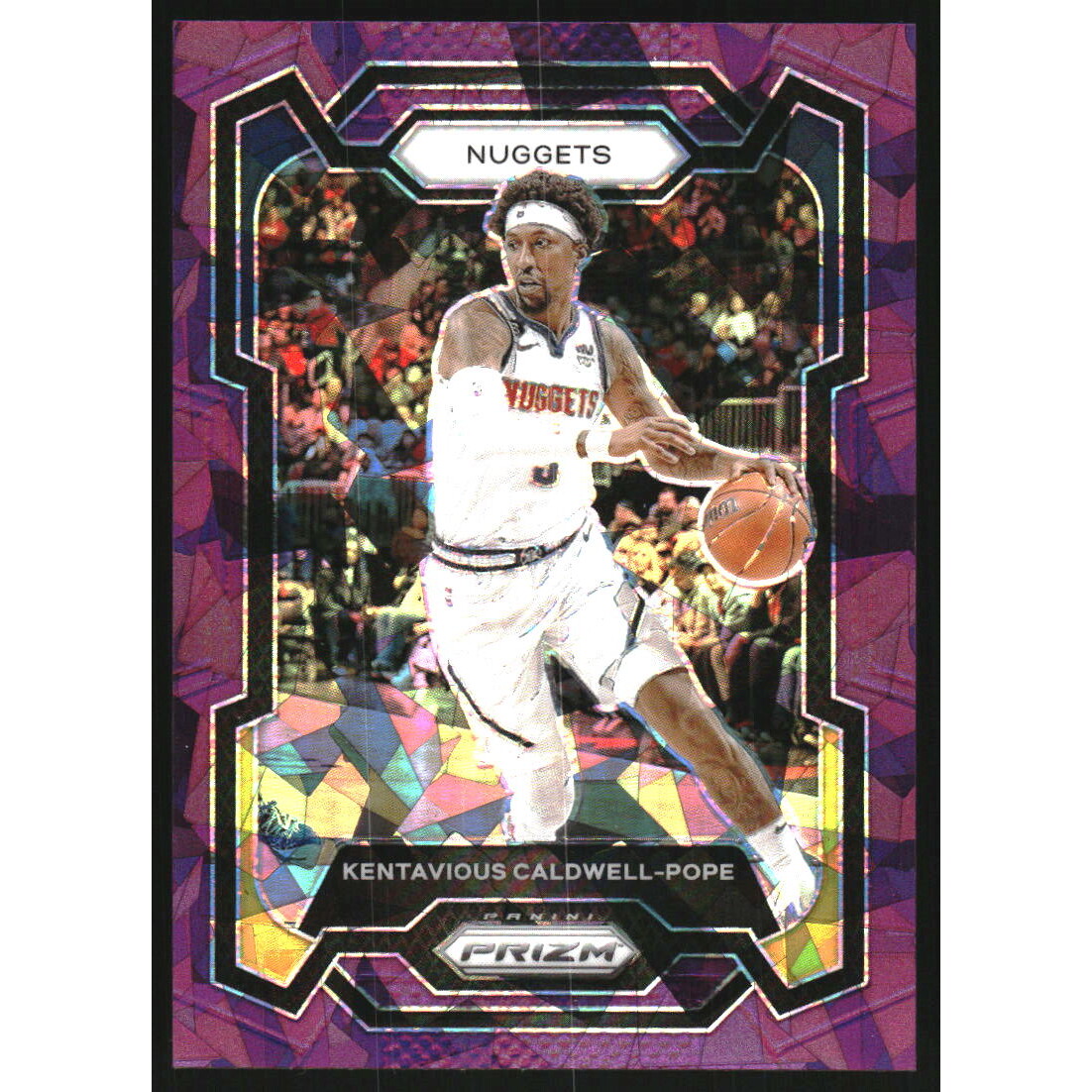 2023-24 Panini Prizm Prizms Purple Ice #80 Kentavious Caldwell-Pope 2023-24 Panini Prizm Prizms Purple Ice #80 Kentavious Caldwell-Pope