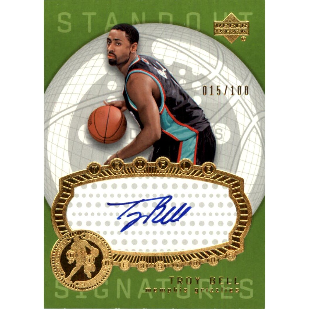 2003-04 Upper Deck Triple Dimensions Standout Sigs #50 Troy Bell
