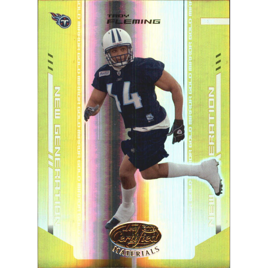 2004 Leaf Certified Materials Mirror Gold #198 Troy Fleming