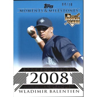 2008 Topps Moments and Milestones Blue #173 Wladimir Balentien