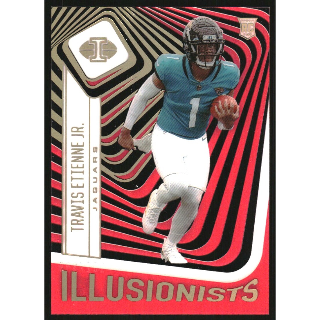 2021 Panini Illusions Illusionists Red #19 Travis Etienne Jr.