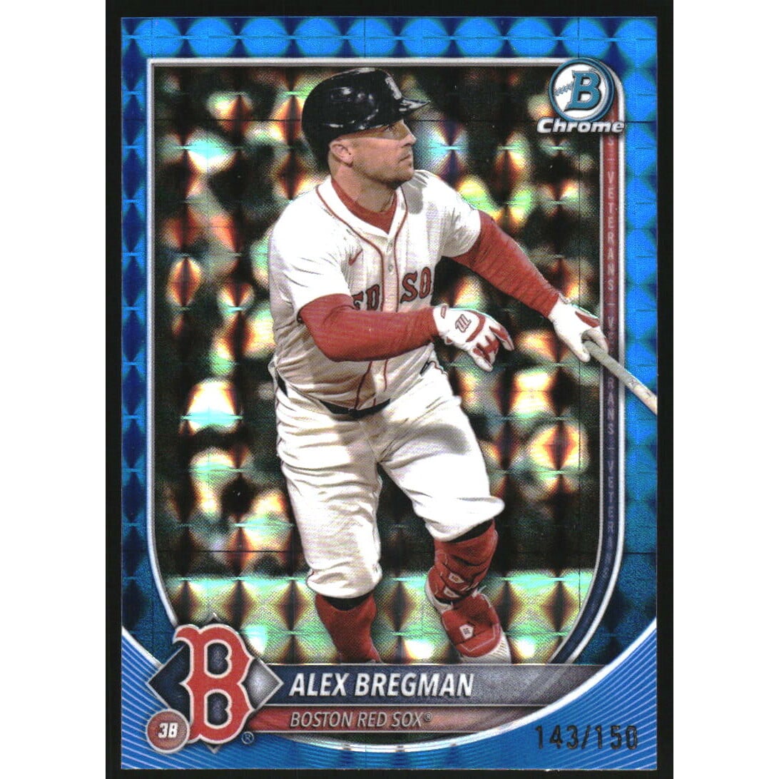 2025 Bowman Chrome Blue Geometric Refractors #15 Alex Bregman 2025 Bowman Chrome Blue Geometric Refractors #15 Alex Bregman
