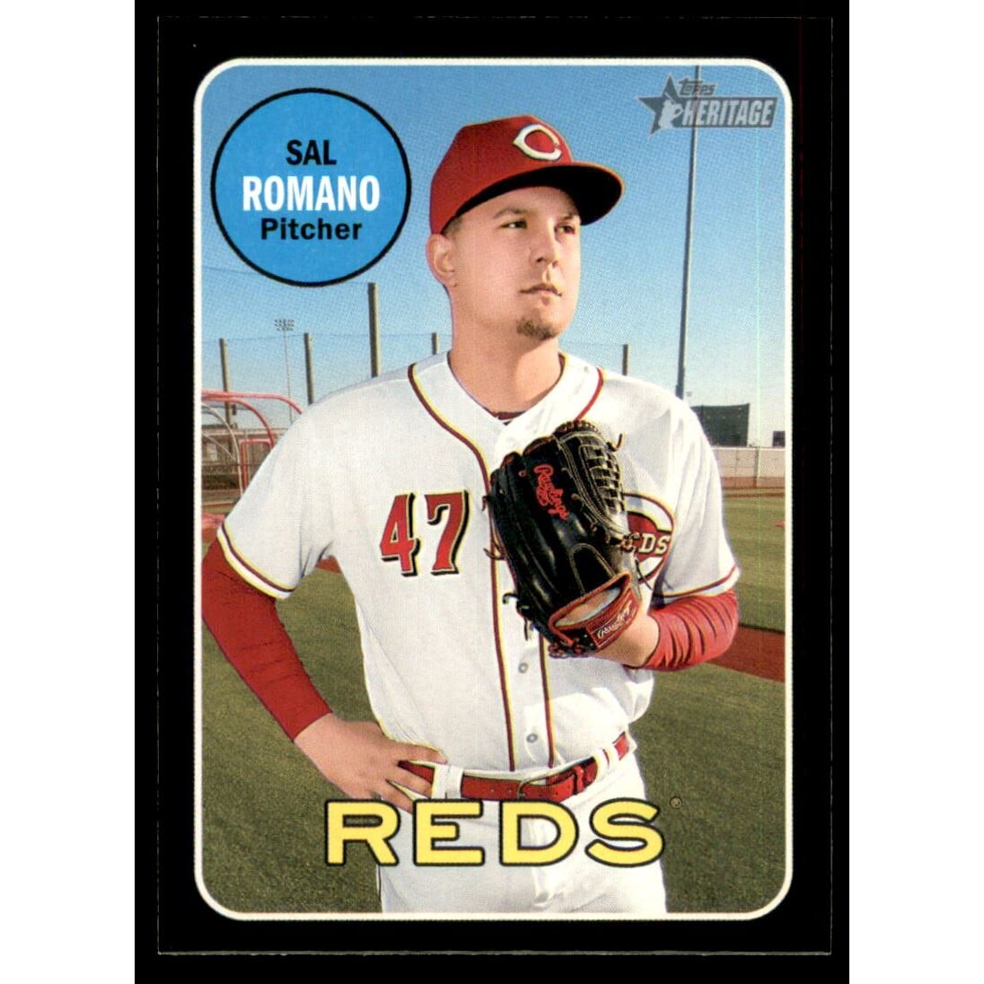 2018 Topps Heritage Black Border #581 Sal Romano