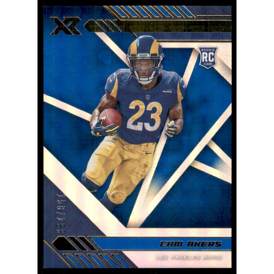 2020 Panini XR Blue #124 Cam Akers