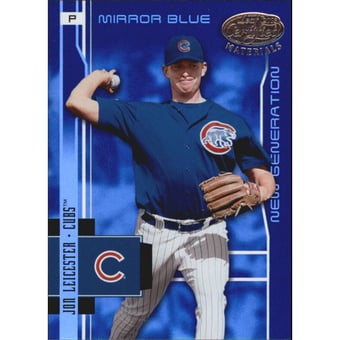 2003 Leaf Certified Materials Mirror Blue #241 Jon Leicester NG